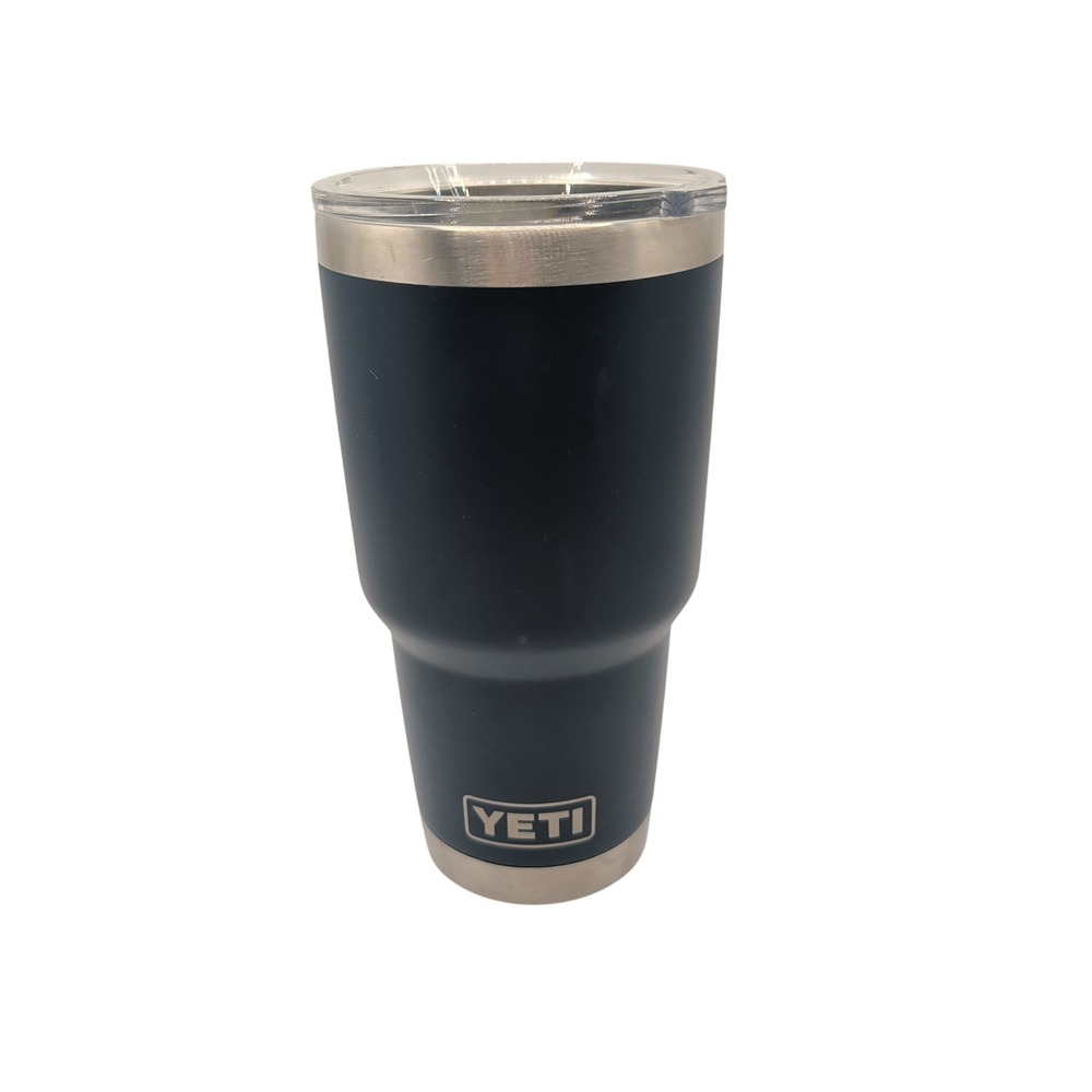 YETI Tumbler 30oz Navy Rambler MagSlider Lid Stainless Steel Insulated